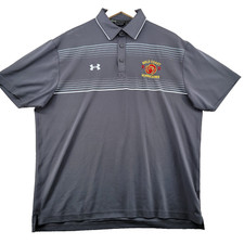 Under Armour Heatgear Loose Fit Men's Size XL Solid Gray Polo Shirt
