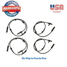 4 ABS Speed Sensor Front & Rear Fit BMW 740i 740Li 11-12 750i 750Li 760Li 09-12