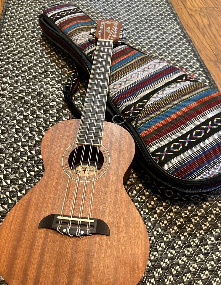 8-String Acoustic/Electric Tenor Ukulele Uke Oscar Schmidt Mahogany OU28TE-A - Image 3 of 4