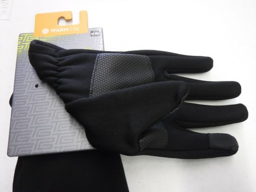 BOYS M/L 8/20 TEK GEAR BLACK STRETCH GLOVES TOUCH SCREEN COMPATIBLE NEW #20380 - Picture 2 of 2