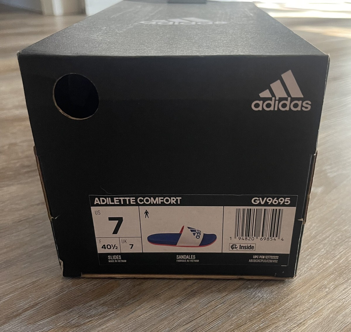 NEW In Box Adidas Adilette Comfort Mules Sandal Slides Men