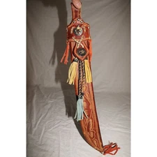 Vintage Busquese La Estampa Collins & Co Hartford Machete With Sheath 24" Sword