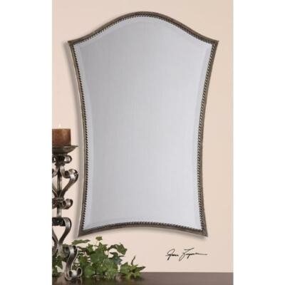 NEW Uttermost Sergio 20x30 Antiqued Bronze Beveled Wall Mirror Model 13585-B