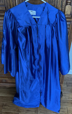 Costume Child Blue Robe Halloween Graduation Academic Role Play Dress Up Scholar