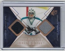 ⭐2007-08 - Vesa Toskala - SP X - Winning Materials - Dual Jersey - Maple Leafs⭐