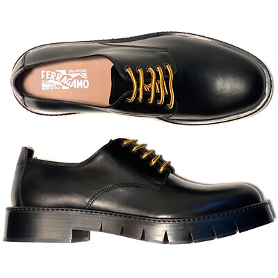 Rudy Plain Toe Derby
SALVATORE FERRAGAMO Ferragamo RUDY 9.5 D (M) Plain Toe Chunky Derby Leather  main image 3