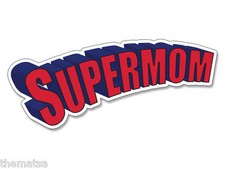 7" SUPERMOM LOGO HELMET CAR TOOLBOX BUMPER DECAL STICKER MADE IN USA