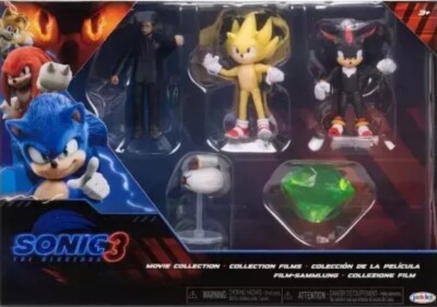 Sonic The Hedgehog 3 Movie Exclusive 2.5-Inch Mini Figure 5-Pack Set