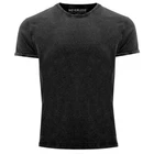 Cool trendy men's T-shirt vintage shirt basic without print distressed look