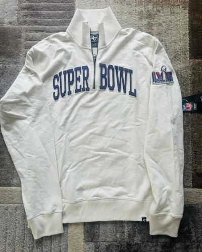 Super Bowl 58 LVIII 47 Brand 1/4 Zip Sweatshirt NWT XL NFL Kansas City Chiefs - Picture 1 of 2