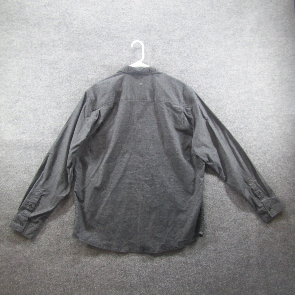 prAna Men's Long Sleeve Button Down Shirt XL Cotton Gray BReatHe RN124977 - Image 2 of 4