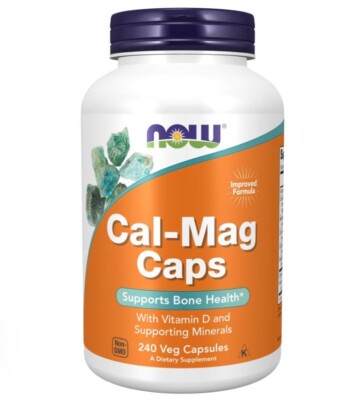 NOW Supplements, Cal-Mag Caps 240   Capsules