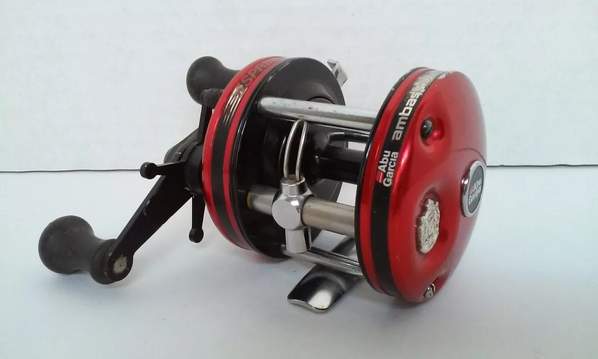 ABU GARCIA AMBASSADEUR 5000 SPRINT Red Bait Caster Fishing Baitcast 6.3:1  reel