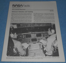 NASA Facts Sheet KSC 35-81 Astronaut Selection Training - March 1981