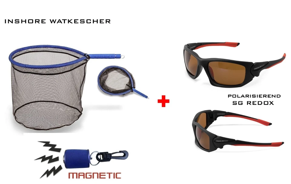 👌 Inshore Floating Kescher + Redox SG Polarisationsbrille 👌