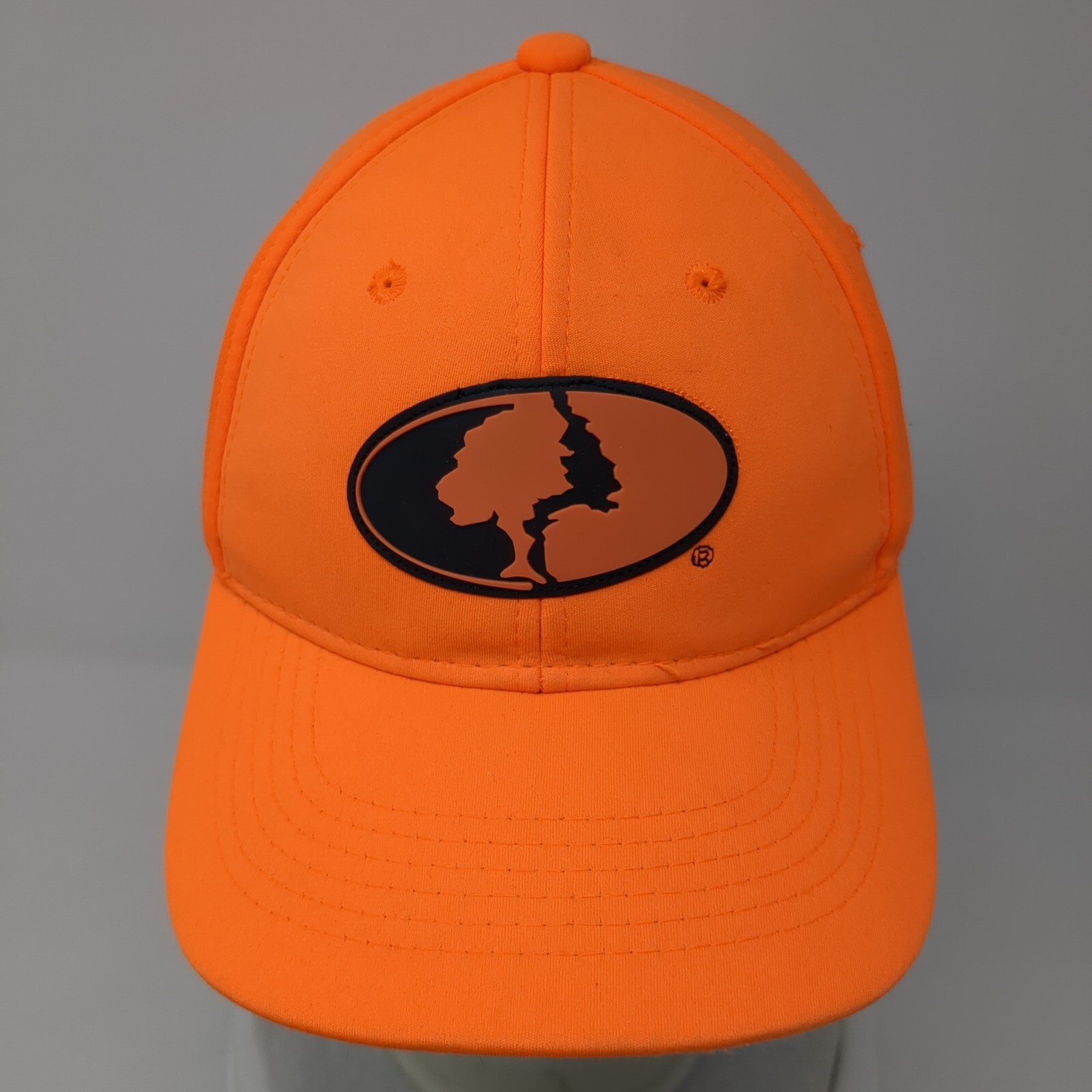 Mossy Oak Patch Strapback Hat Orange One Size Adj… - image 2