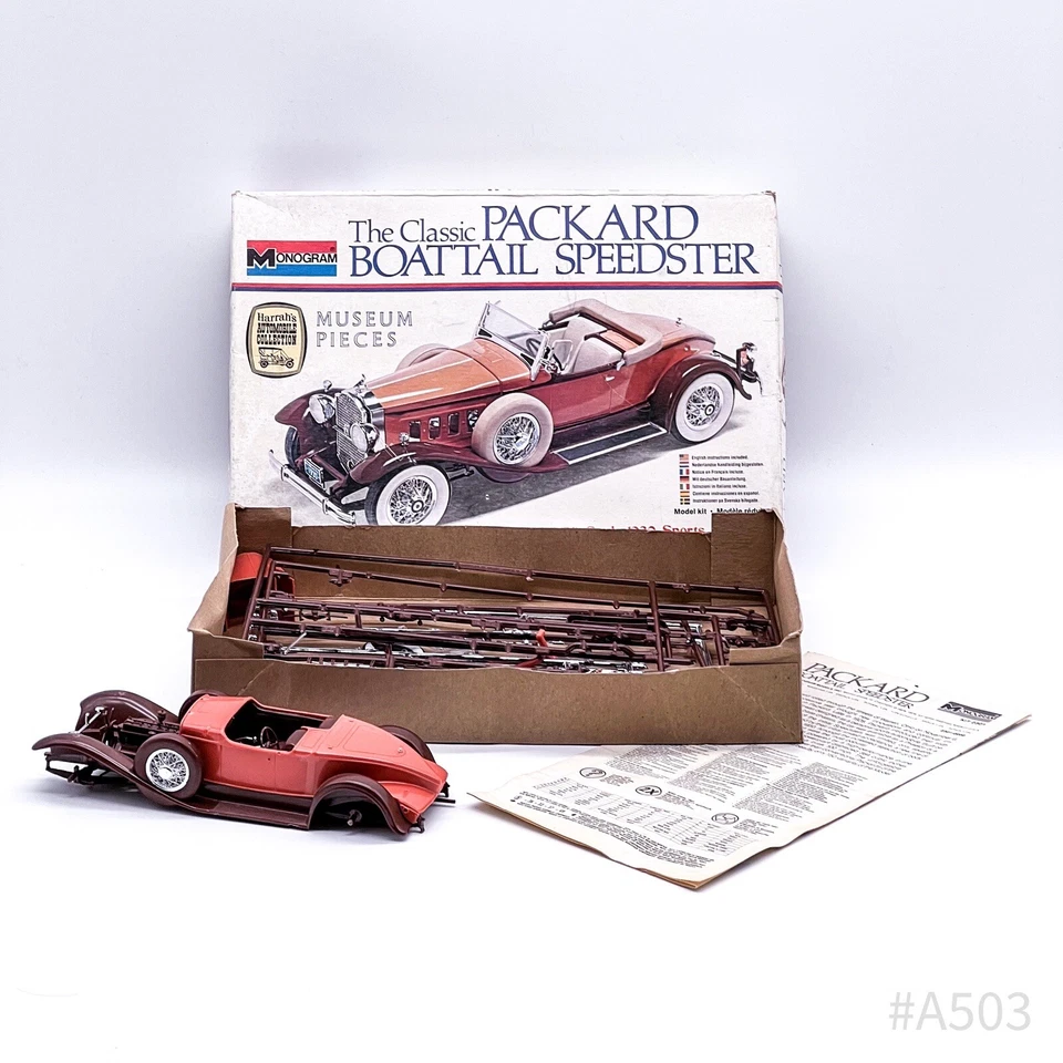 Monogram The Classic Packard Boattail Speedster Museum Pieces m. OVP & Anleitung - Bild 3 von 4