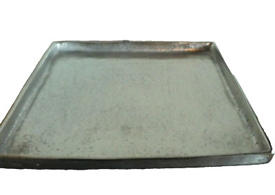 Dekoteller DOST quadratisch, Aluguß 29 cm x 29 cm, Kerzenteller, Tablett
