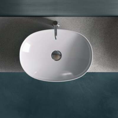 RAK Ceramics Variant 500x360mm Countertop Basin White VARCT25000AWHA ...