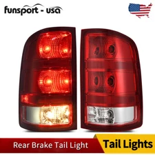 Pair Set Tail Lights Rear Brake Lamps For 2007-2013 GMC Sierra 1500 2500 3500 HD