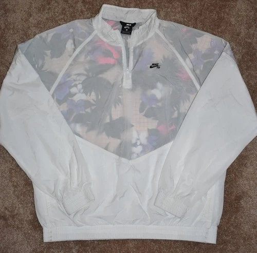 Nike SB Paradise Pullover Windbreaker Jacket Floral Mesh Mens LG - product listing photo