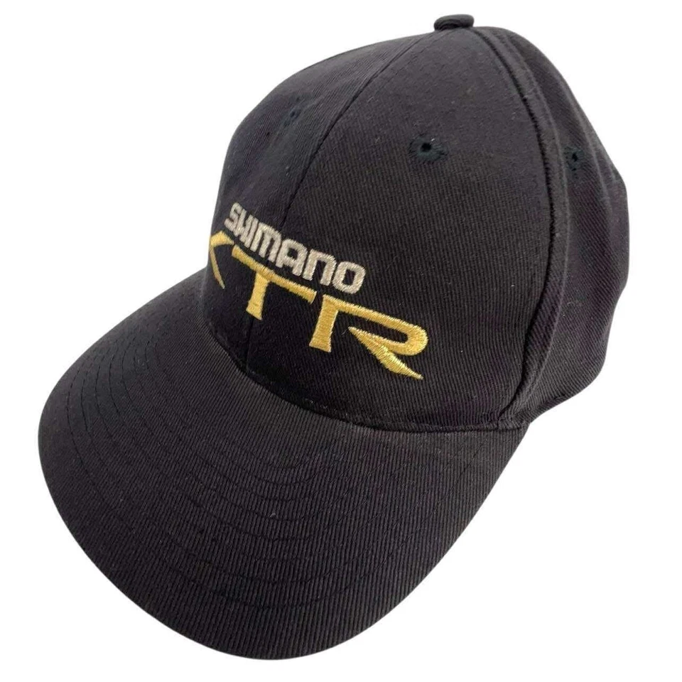 Gorra de béisbol Shimano XTR bordada negra peces ciclismo aire libre gorra ajustable Foto 2 de 4