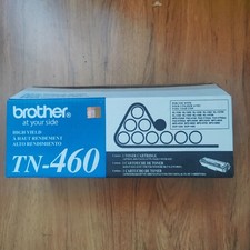 Genuine Brother TN-460 Black Toner Cartridge Open Box Plastic Bag Open New