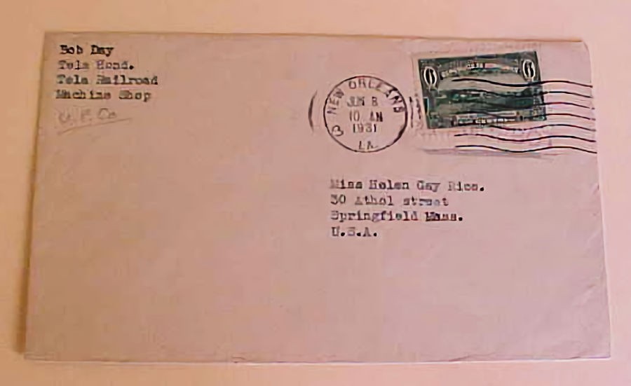 HONDURAS in NEW ORLEANS UNLISTED PAQUEBOT 1931