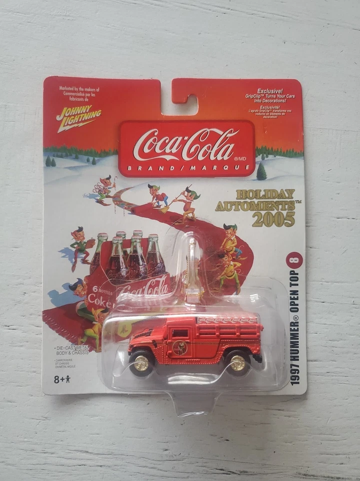 Johnny Lightning 1997 Hummer Open Top 2005 Coca Cola Christmas Ornaments NEW - Image 3 of 3