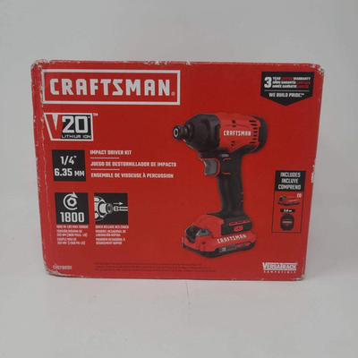 #ad New Craftsman 20V Impact Driver Kit CMCF801D1 $55.00