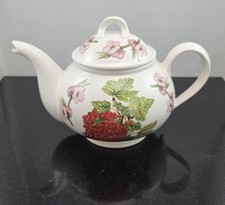 Pomona Teapot & Lid by Portmeirion, Red Currant - Made in Britain -Discontinued