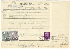 DDR Telegramm Walter Ulbricht