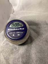 KitchenAid Digital Kitchen Timer  Easy to Read   Countertop Dark  Blue & Chrome