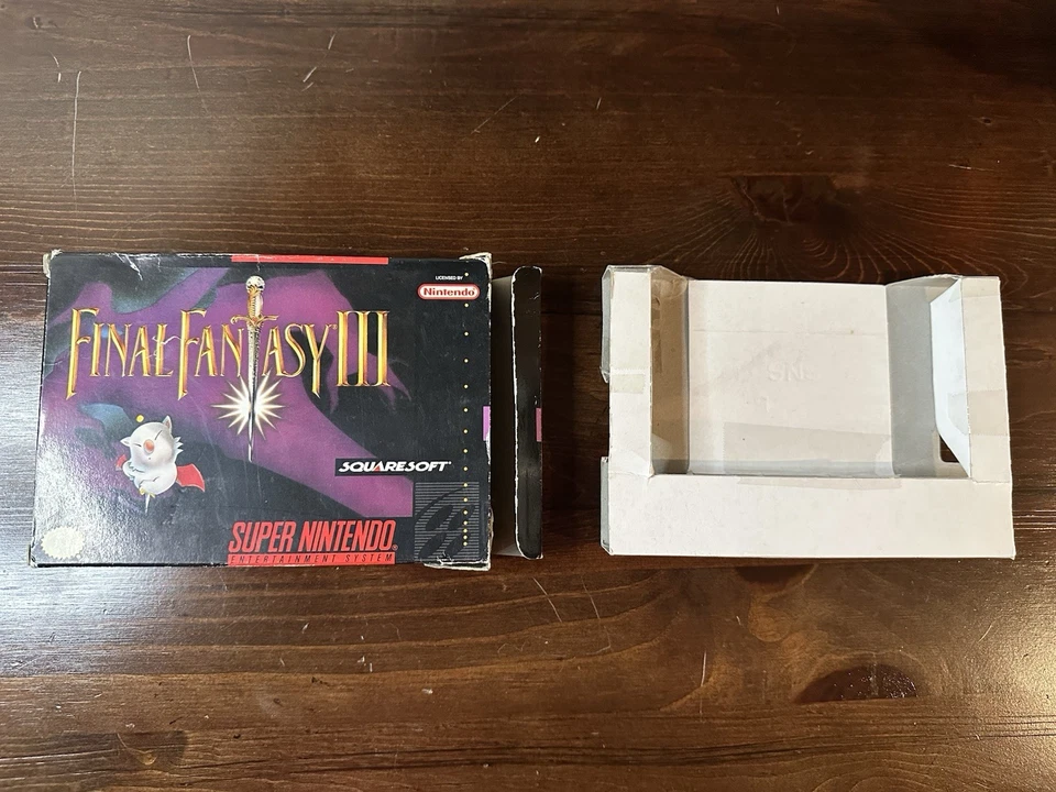 Final Fantasy III Super Nintendo SNES AUTÊNTICO - SOMENTE CAIXA - Imagem 2 de 4