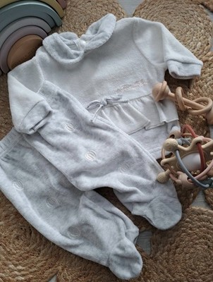 × Set | Schlafanzug Pyjama Zweiteiler × Gr. 50-56cm