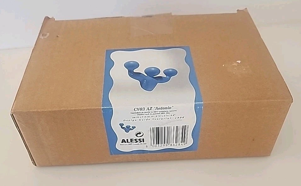 ALESSI ANTONIO стены крюк синий GV03 AZ современного искусства дизайн новый в коробке - Изображение 2 из 4