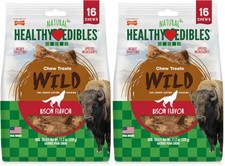 Nylabone Healthy Edibles Wild Natural Dog Chew 16 Count 11.2 oz Pack of 2