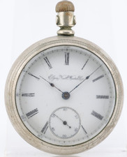 ELGIN Gr. 73, 18s 7j 5995987 POCKET WATCH, FAHY'S ORESILVER, FOR REPAIR M11 
