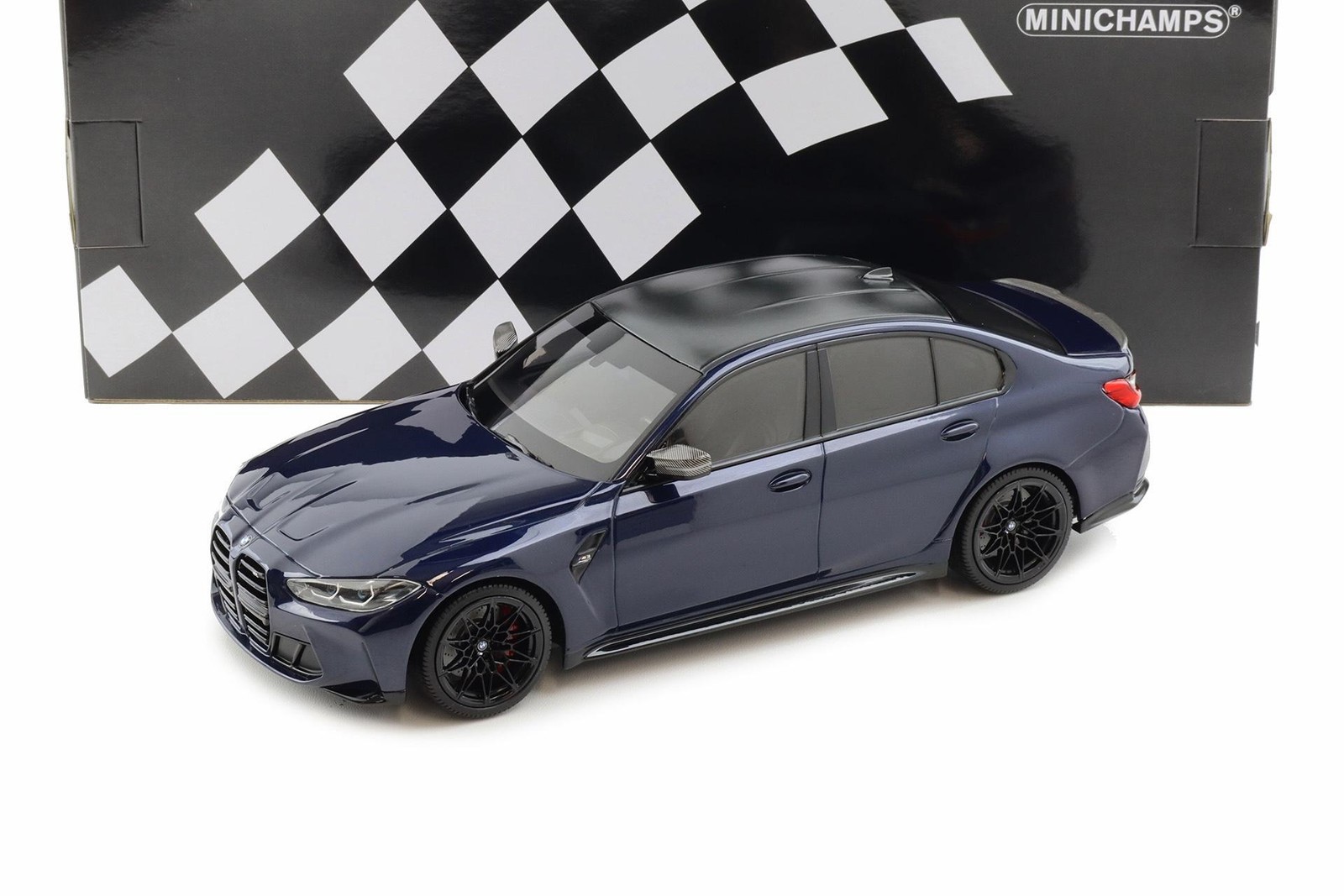 Minichamps BMW M3 G80 Competition 2020 1:18 Diecast Dark Blue Metallic
