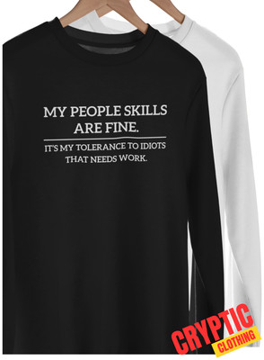Intolerant To Idiots Funny Quote Short Fuse T SHIRT Zero Patience Time Bomb  TEE