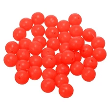 Fishing Beads Glow Soft Plastic Fish Rigs 10 mm for Catfish (500 Pack, Red)