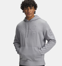 NWT MEN'S UNDER ARMOUR UA FREEDOM ARMOUR FLEECE EMBOSS HOODIE.LARGE.NEW 2025.