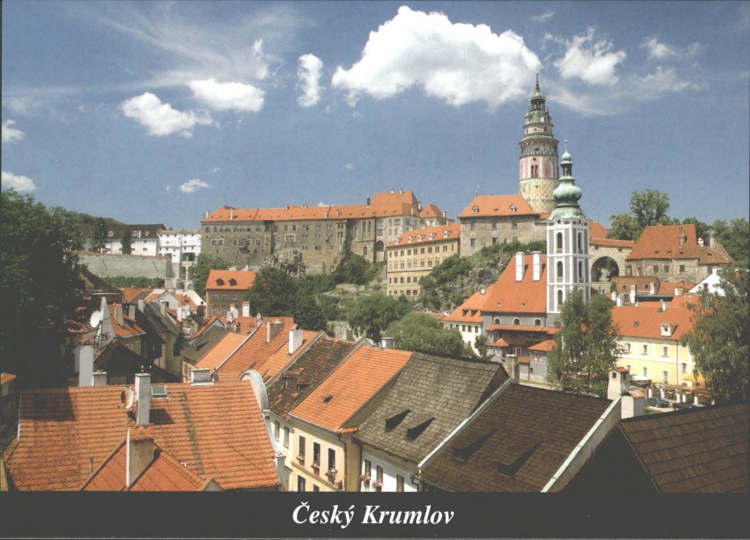 Český Krumlov Castle Town Postcard Unposted MCU Unios