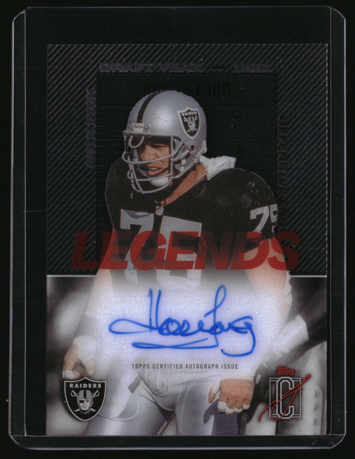 2025 Topps Signature Class Howie Long Legends Of Their Class Autographs