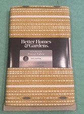 Better Homes Gardens Precut Fabric 2 Yards Cotton Golden Yellow White Grey NEW