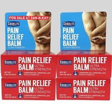4-Packs Of Coralite Pain Relief Balm Ultra Strength 0.63 OZ (18 G)