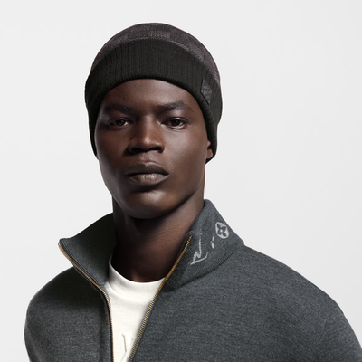 Louis Vuitton Black Beanie Neo Petit Damier OS Brand New | eBay