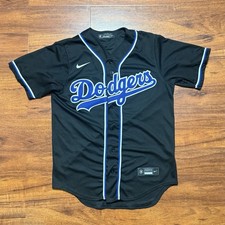Nike Shohei Ohtani Los Angeles Dodgers Authentic Black Lights Out Jersey Medium