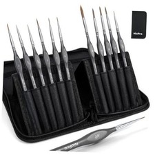 Kolinsky Sable Miniature Paint Brushes, 11PCS Fine Detail Paint Brushes for