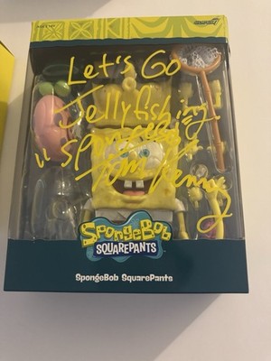 Tom Kenny SIGNED SpongeBob SquarePants Super7 Figurine 7 Inch With Inscription